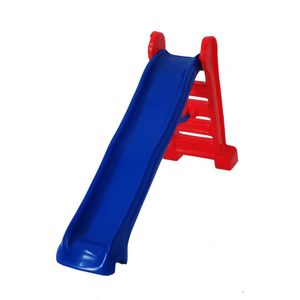 Escorregador Grande Divertido - Escada Vermelha e Rampa Azul