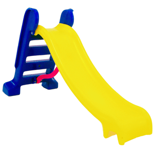 Escorregador Médio Divertido - Escada Azul e Rampa Amarela