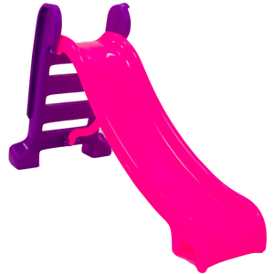 Escorregador Médio Divertido - Escada Roxa e Rampa Rosa